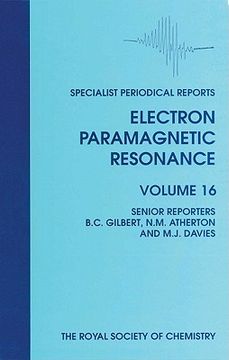 portada electron paramagnetic resonance: volume 16 (en Inglés)