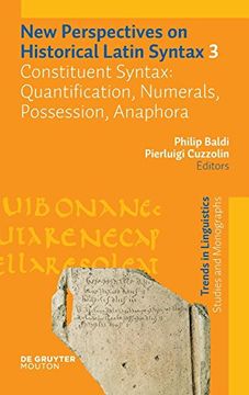 portada Constituent Syntax: Quantification, Numerals, Possession, Anaphora (Trends in Linguistics: Studies and Monographs) (en Inglés)