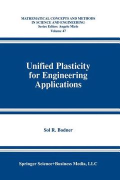 portada unified plasticity for engineering applications (en Inglés)
