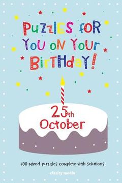 portada Puzzles for you on your Birthday - 25th October (en Inglés)