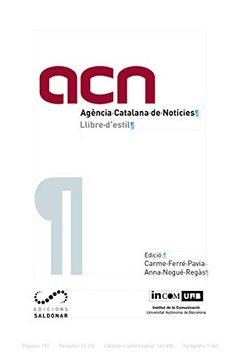 portada Llibre D'estil de L'acn: Llibre D'estil de L'agència Catalana de Notícies (in Catalá)