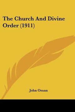 portada the church and divine order (1911) (en Inglés)