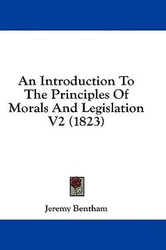 portada an introduction to the principles of morals and legislation v2 (1823) (en Inglés)