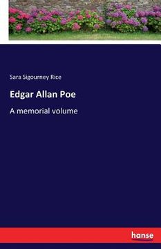 portada Edgar Allan Poe: A memorial volume (en Inglés)