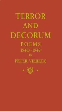 portada terror and decorum: poems, 1940-1948