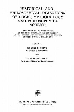 portada historical and philosophical dimensions of logic, methodology, and philosophy of science