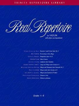 portada real repertoire for violin (en Inglés)