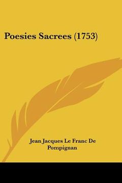 portada Poesies Sacrees (1753) (en Francés)