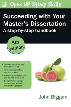 portada Succeeding With Your Master'S Dissertation (uk Higher Education oup Humanities & Social Sciences Study Skills) (en Inglés)