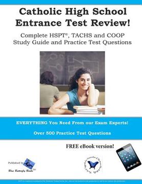 portada Catholic High School Entrance Test Review: Study Guide & Practice Test Questions for the TACHS, HSPT and COOP (en Inglés)
