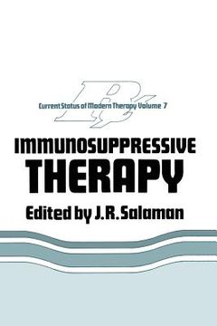 portada Immunosuppressive Therapy (en Inglés)