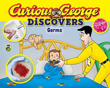 portada Curious George Discovers Germs (Science Storybook) (en Inglés)