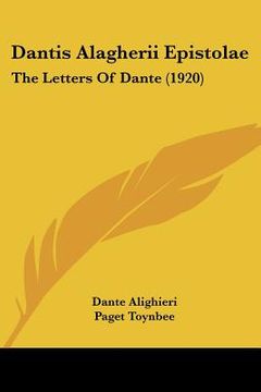portada dantis alagherii epistolae: the letters of dante (1920)