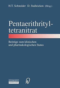 portada Pentaerithrityltetranitrat: Beiträge zum klinischen und pharmakologischen Status