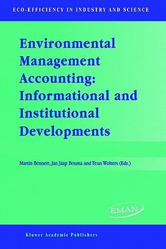portada environmental management accounting: informational and institutional developments (en Inglés)