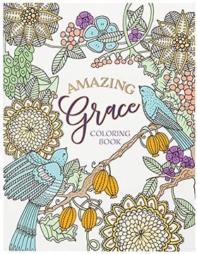 portada Amazing Grace Coloring Book (Majestic Expressions) (en Inglés)
