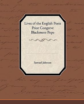 portada lives of the english poets prior congreve blackmore pope