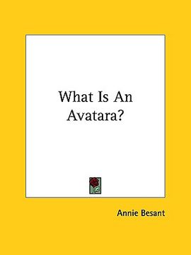 portada what is an avatara? (in English)