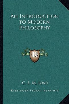 portada an introduction to modern philosophy (en Inglés)