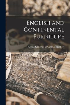 portada English and Continental Furniture (en Inglés)