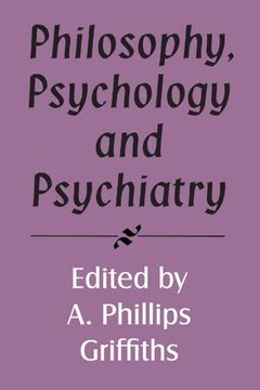 portada Philosophy, Psychology and Psychiatry Paperback (Royal Institute of Philosophy Supplements) (en Inglés)