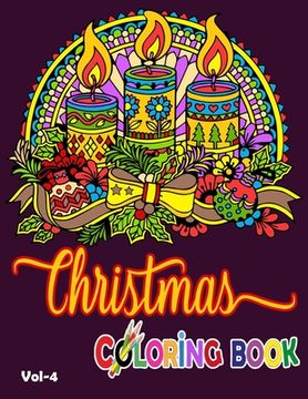 portada Christmas Coloring Book: A Cute Coloring Book with 50 Christmas Coloring Pages Fun, Easy, and Relaxing Designs for Kids. Christmas Coloring Boo (en Inglés)