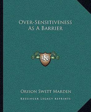 portada over-sensitiveness as a barrier (en Inglés)
