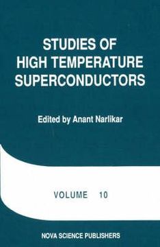 portada studies of high temperature: superconductors advances in research and applications; v.10 (en Inglés)