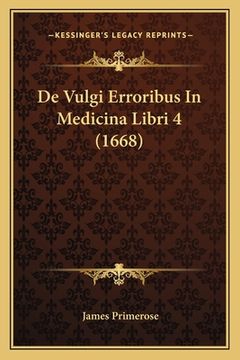 portada De Vulgi Erroribus In Medicina Libri 4 (1668)