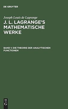 portada Die Theorie der Analytischen Functionen: Aus Mathematische Werke j. L. Lagrange's Mathematische Werke (en Alemán)
