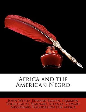 portada africa and the american negro (en Inglés)