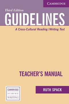 portada guidelines: a cross-cultural reading/writing text (en Inglés)