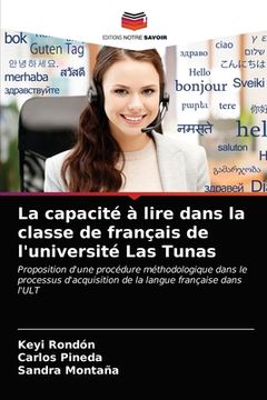 portada La capacité à lire dans la classe de français de l'université Las Tunas (en Francés)