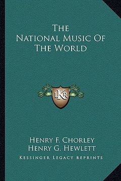 portada the national music of the world (en Inglés)