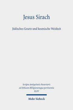 portada Jesus Sirach, Judisches Gesetz Und Kosmische Weisheit (en Alemán)