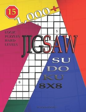 portada 1,000 + sudoku jigsaw 8x8: Logic puzzles hard levels (en Inglés)