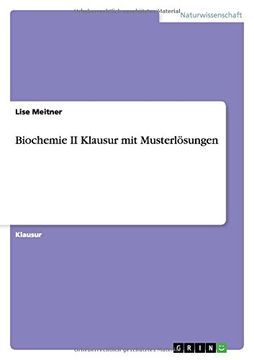 portada Biochemie II Klausur mit Musterlösungen (German Edition)