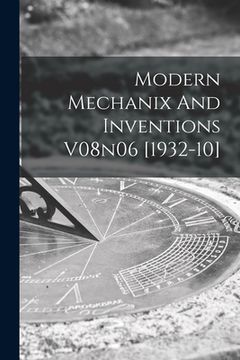 portada Modern Mechanix And Inventions V08n06 [1932-10] (en Inglés)