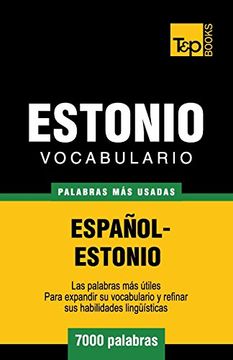 portada Vocabulario Español-Estonio - 7000 Palabras más Usadas