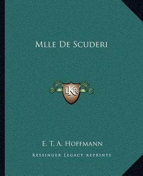 portada mlle de scuderi (in English)