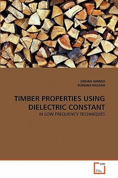 portada timber properties using dielectric constant (en Inglés)