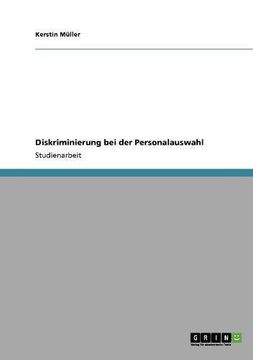 portada Diskriminierung bei der Personalauswahl (German Edition)