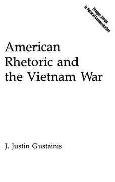 portada American Rhetoric and the Vietnam war (en Inglés)