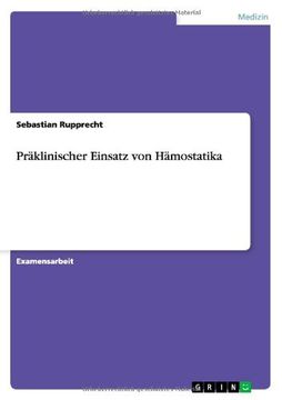 portada Präklinischer Einsatz von Hämostatika (German Edition)