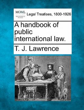portada a handbook of public international law. (en Inglés)