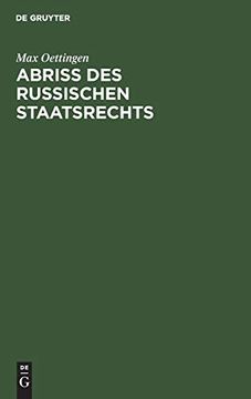 portada Abriss des Russischen Staatsrechts (en Alemán)