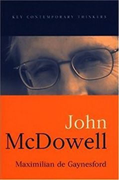 portada John Mcdowell (Key Contemporary Thinkers) (en Inglés)