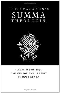 portada Summa Theologiae V28: 1A2Ae. 90-97: Law and Political Theory v. 28 (en Inglés)