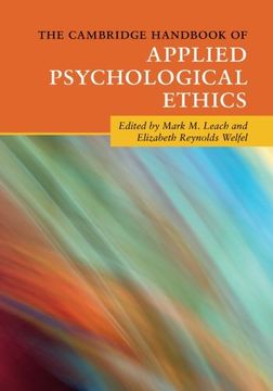 portada The Cambridge Handbook of Applied Psychological Ethics (Cambridge Handbooks in Psychology) (in English)