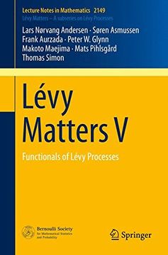 portada Lévy Matters v: Functionals of Lévy Processes: 5 (Levy Matters) (en Inglés)